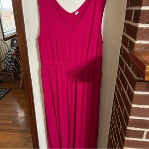 Old Navy Size 2x Vibrant Pink Fuchsia Sleeveless Dress